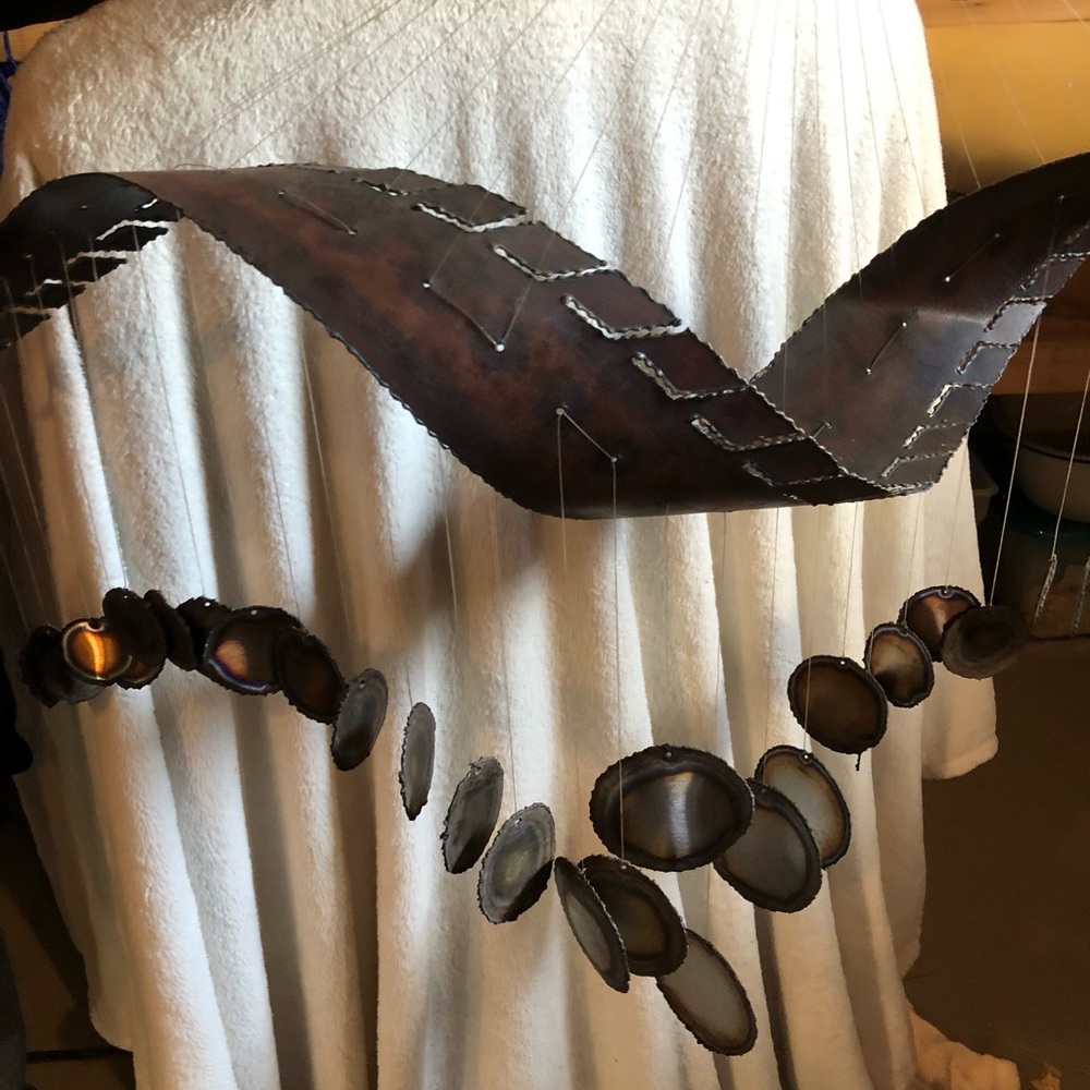 Metal wind chimes by Artist Bill Cook - Picture 4 of 6